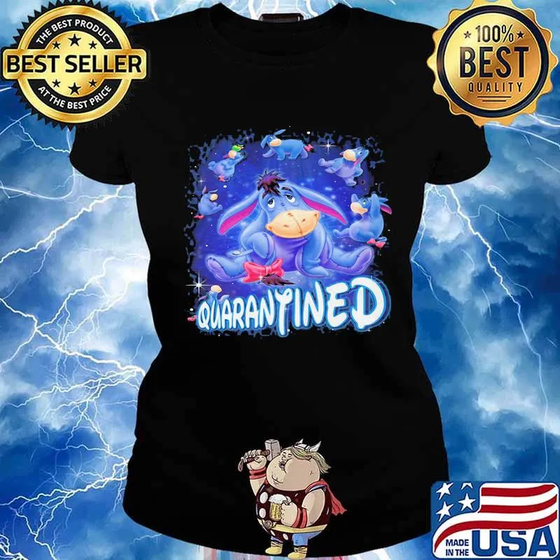 Eeyore donkey quarantined christmas s Ladies tee
