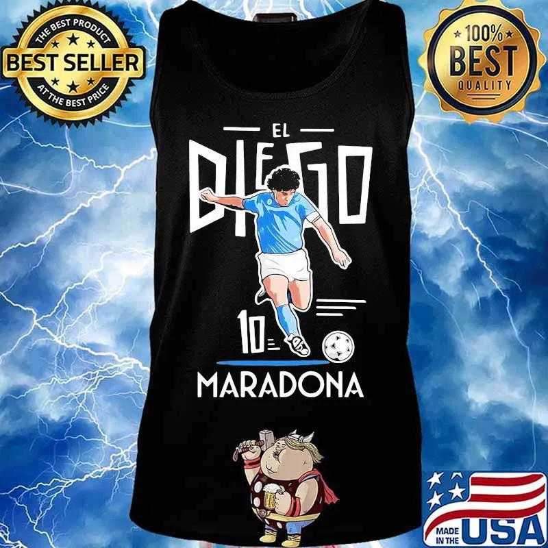 El Diego Maradona 10 Argentina Soccer Legend Shirt Tank top