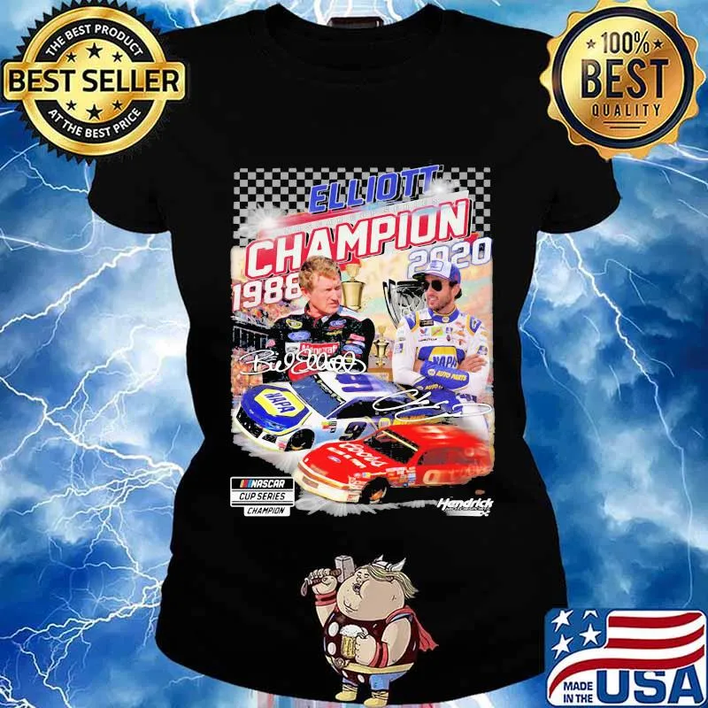 Elliott Champion 1988 2020 Hendrick Signatures Shirt Ladies tee