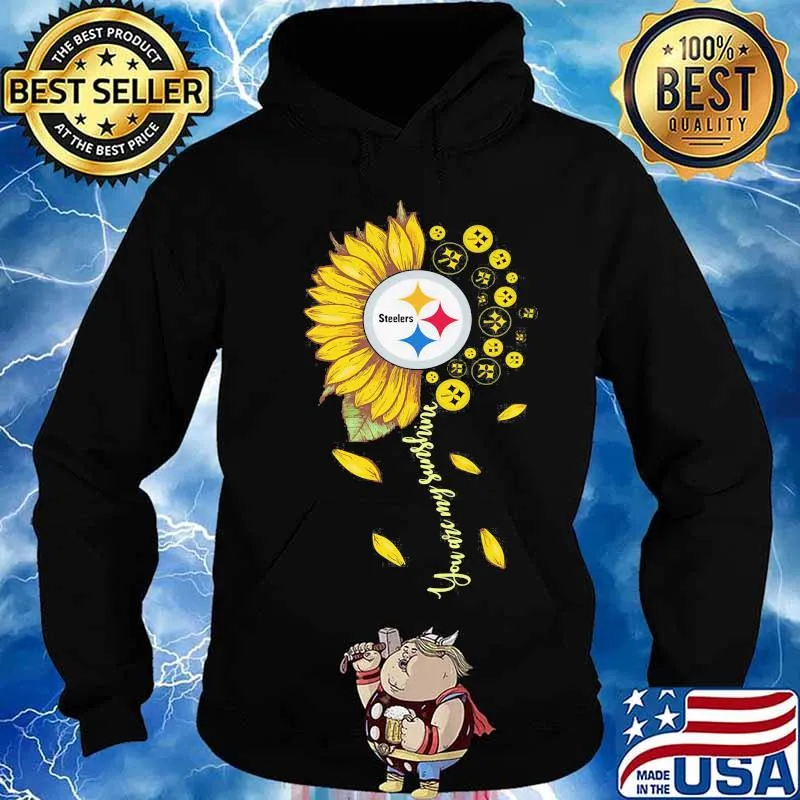 Flower Steelers You Are Sunshine My Early Sunshine Heart Gold Shirt Hoodie