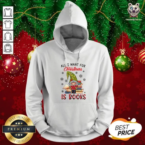 Funny All I Want For Christmas Is Books Shirt - Image 5