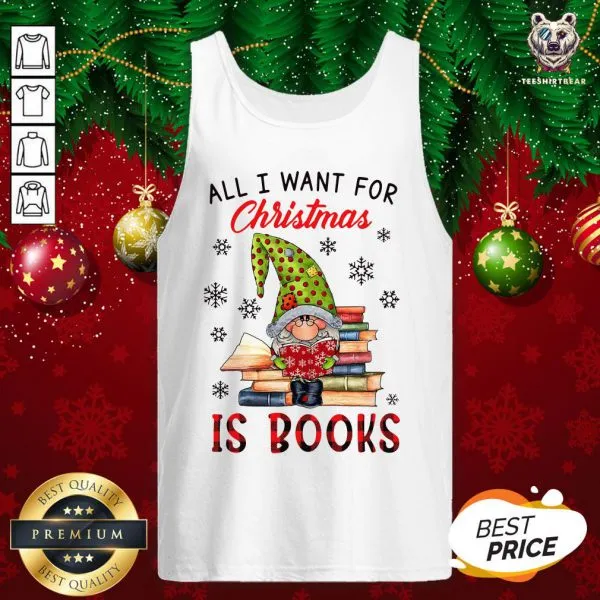 Funny All I Want For Christmas Is Books Shirt - Image 3