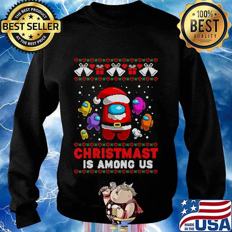 Funny Christmas Costume Among stars Game Us Shirt Sweater