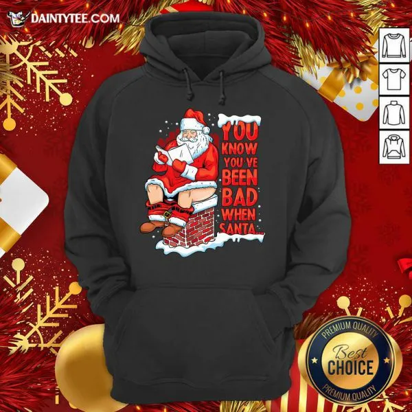 Funny Have Bad When Santa Relax Christmas T-Shirt - Image 3