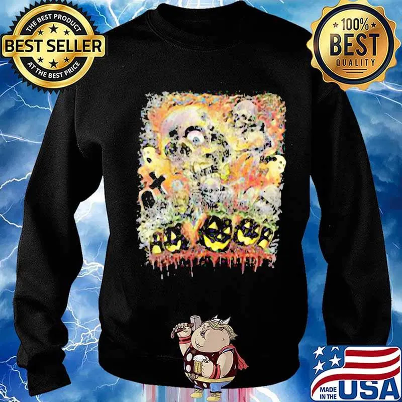 God Cross Skull Witch Pumpkin Halloween Shirt Sweater