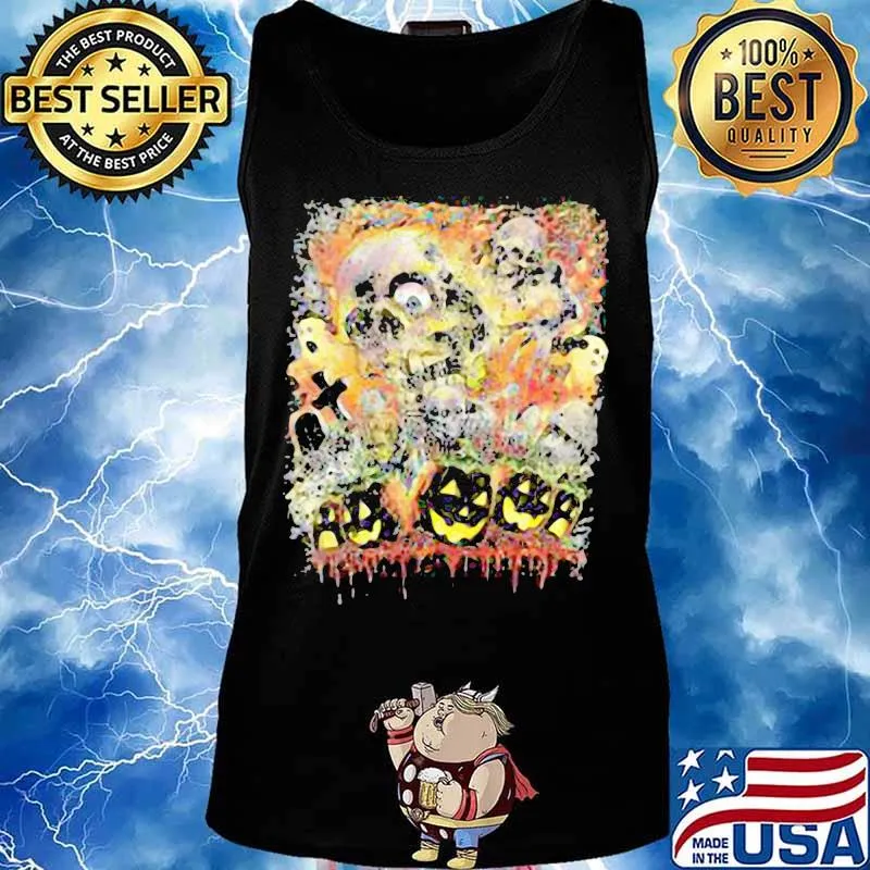 God Cross Skull Witch Pumpkin Halloween Shirt Tank top