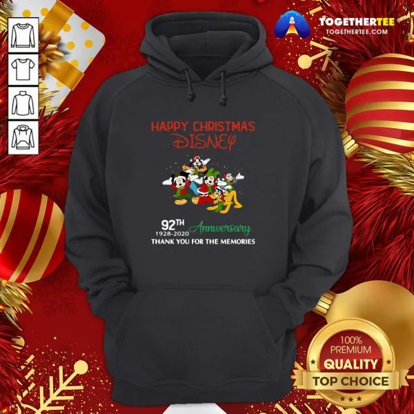 Good Christmas Disney 92th Anniversary Thank You For The Memories Shirt - Image 5