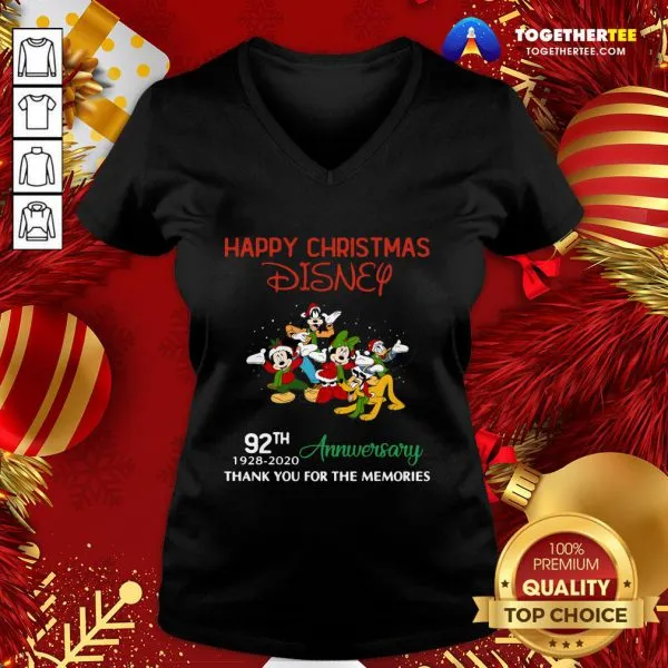 Good Christmas Disney 92th Anniversary Thank You For The Memories Shirt - Image 2