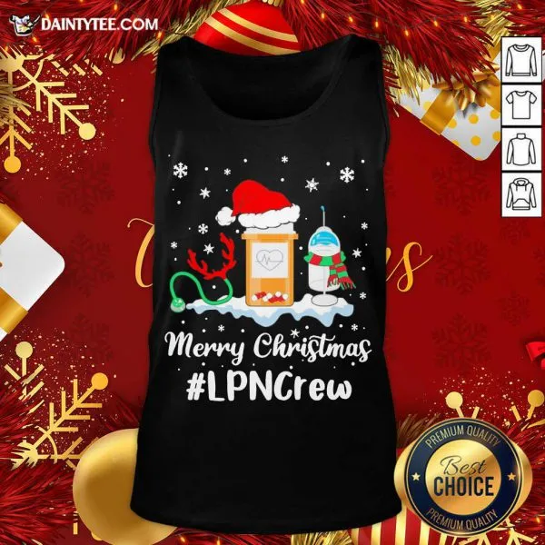 Good Nurse Santa Vaccine Merry Christmas Lpn Crew Shirt - Image 5