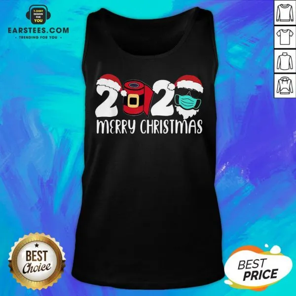Good Santa Face Mask Merry Quarantine Christmas 2020 Shirt - Image 4
