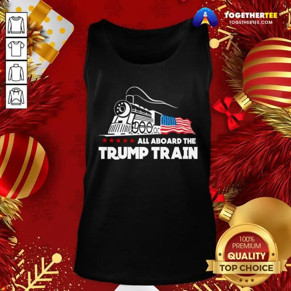 Great 2020 All Aboard The Trump Train Keep America Great Signature Shirt - Image 3