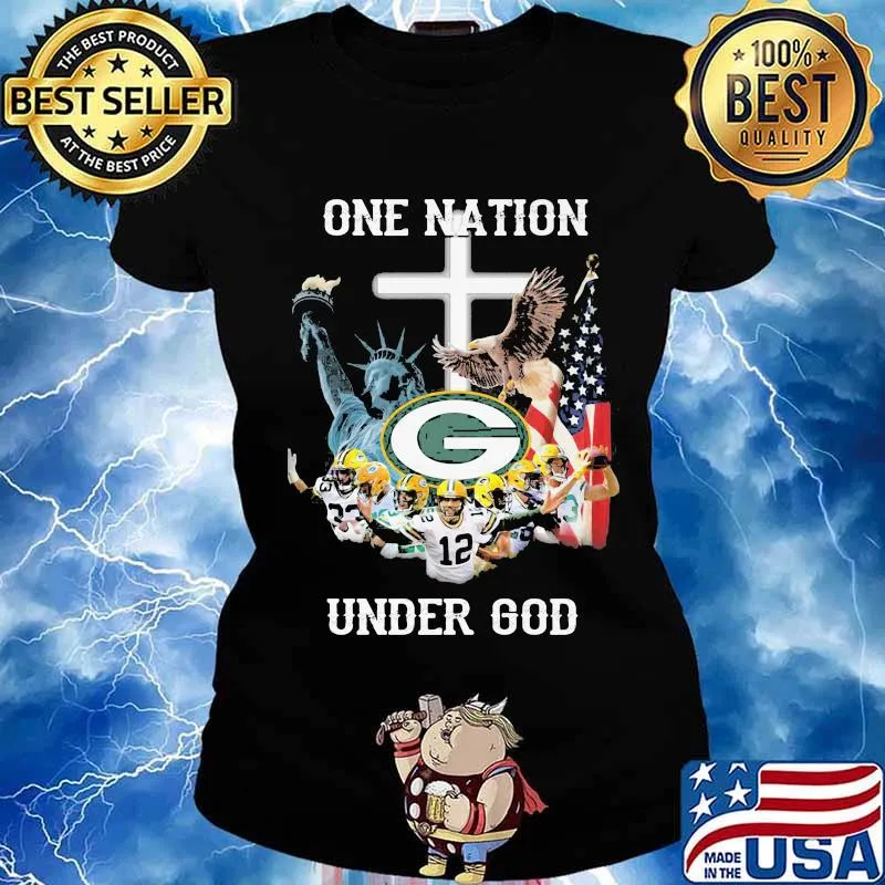 Green bay packers one nation under god s Ladies tee