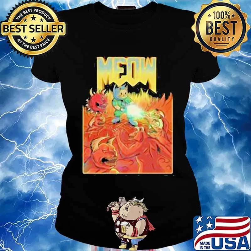 Happy halloween meow satan s Ladies tee