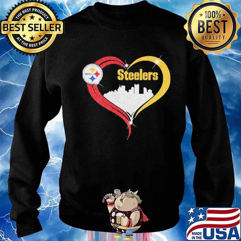 Heart Red Gold Steelers City Shirt Sweater
