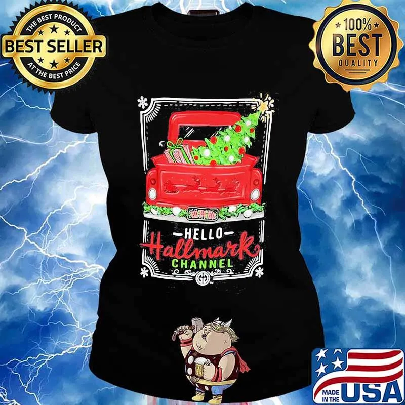 Hello hallmark channel car vintage s Ladies tee