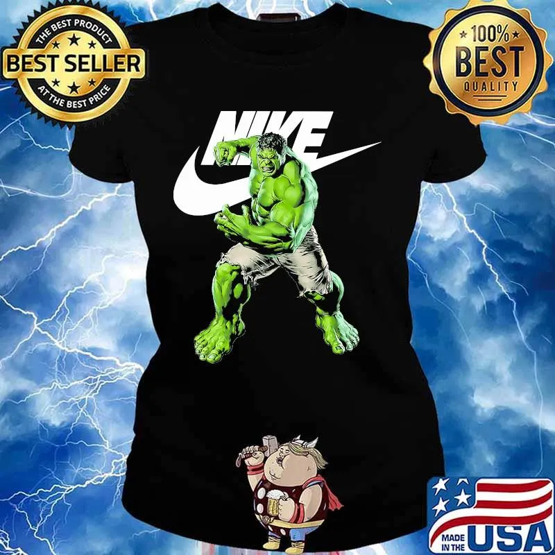 Hero hulk nike logo s Ladies tee