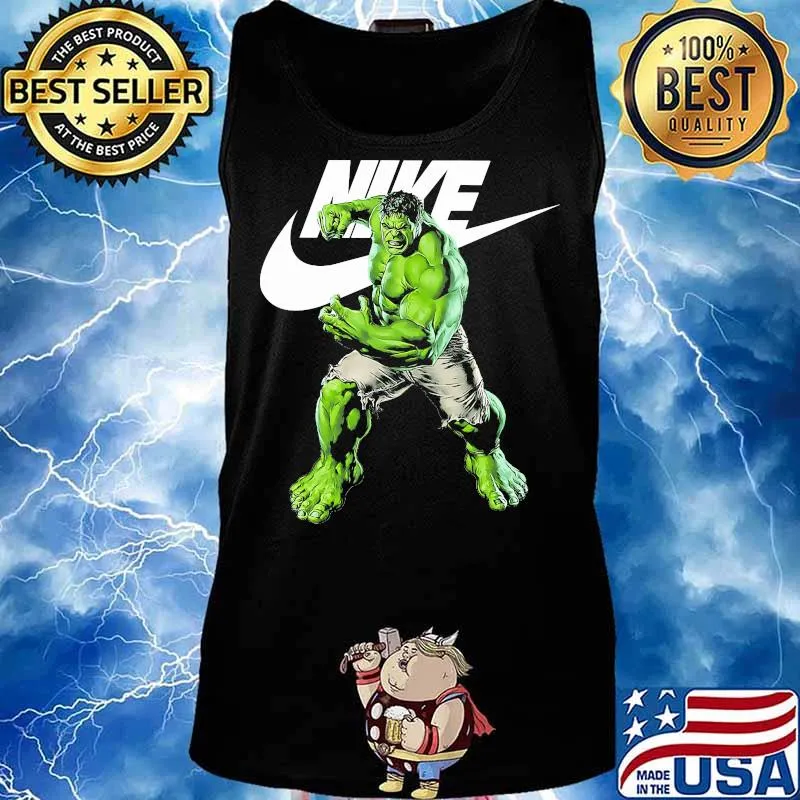 Hero hulk nike logo s Tank top