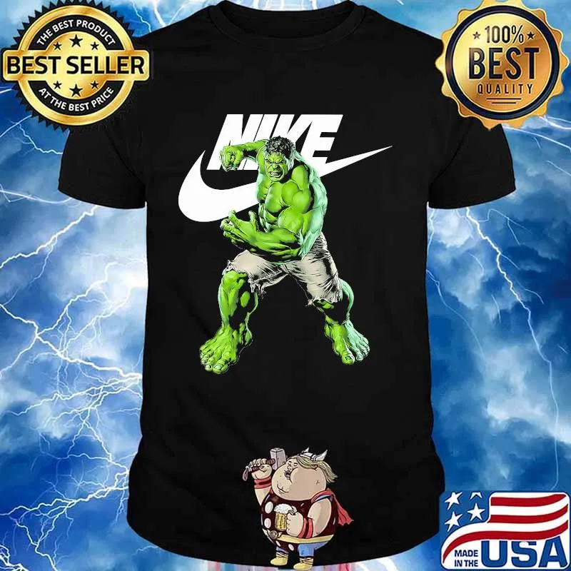 Hero hulk nike logo shirt