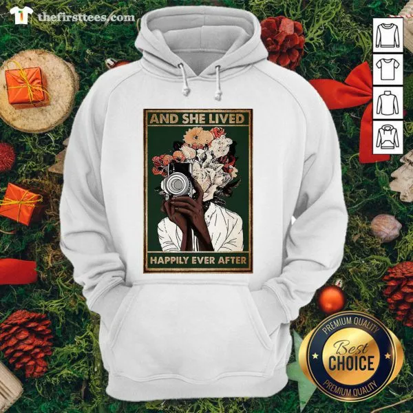 Lovely Photographer Girl And She Lived Happily Ever After Poster Shirt - Image 5