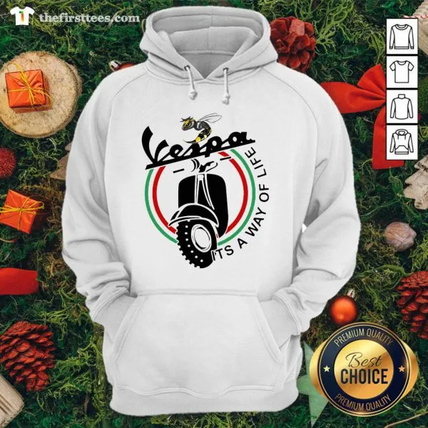 Cool Bee Vespa Its A Way Of Life Shirt - Image 5