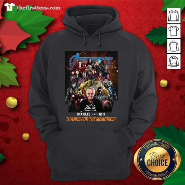 Pretty Avenger Stan Lee 12-11 Thanks For The Memories Shirt - Image 5