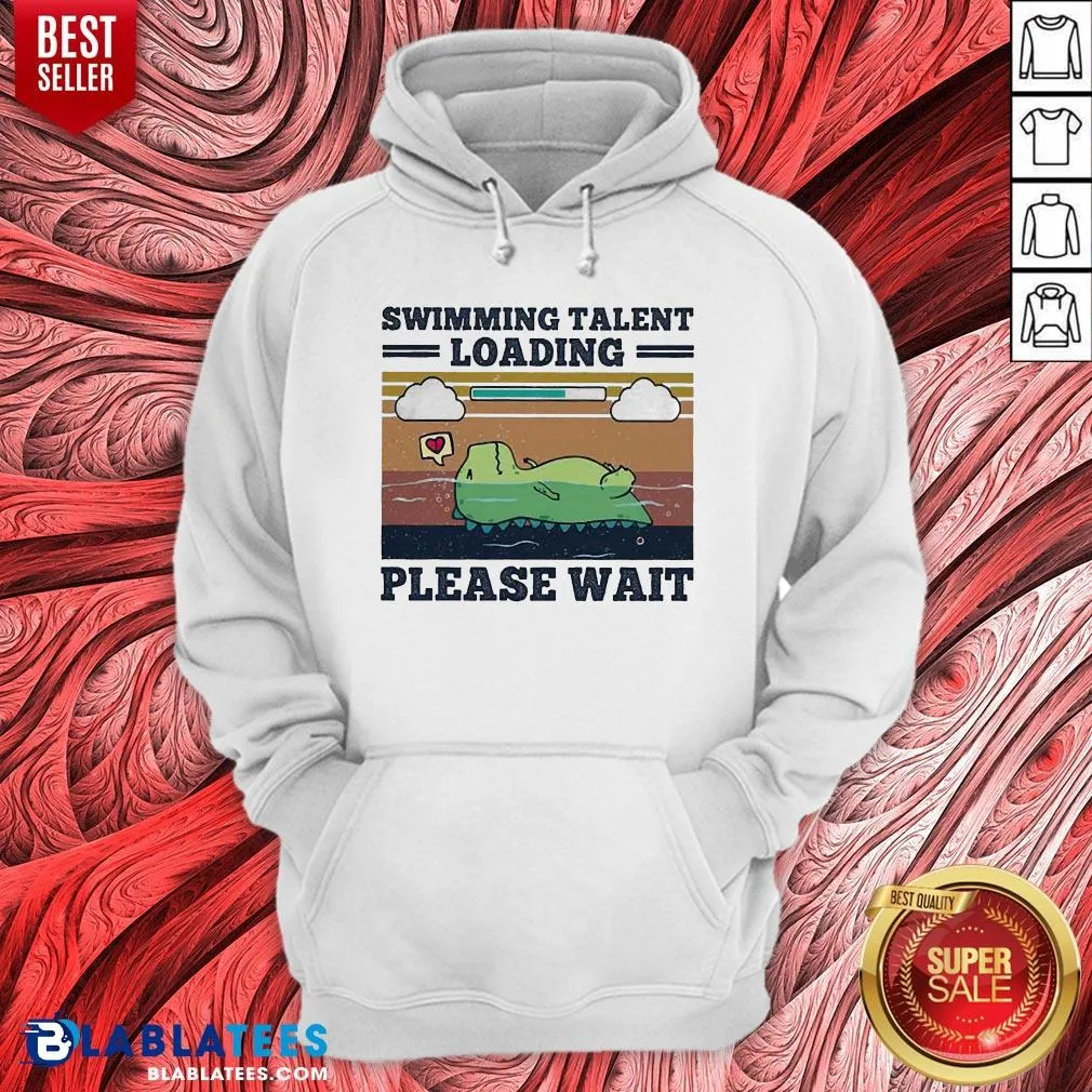 Lovely Swimming Talent Loading Please Wait Vintage Retro Shirt - Image 5