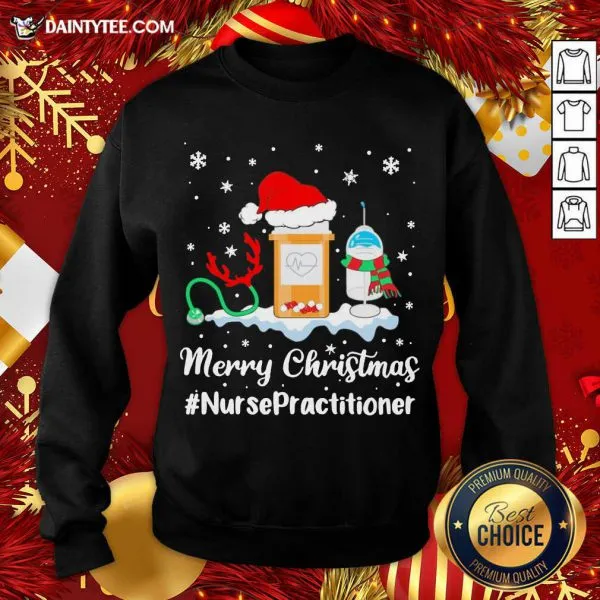 Hot Nurse Santa Vaccine Merry Christmas Nurse Practitioner Shirt - Image 2