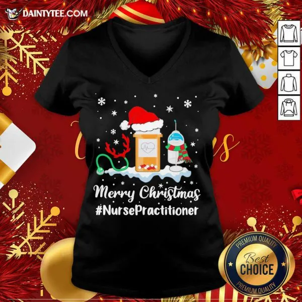Hot Nurse Santa Vaccine Merry Christmas Nurse Practitioner Shirt - Image 4