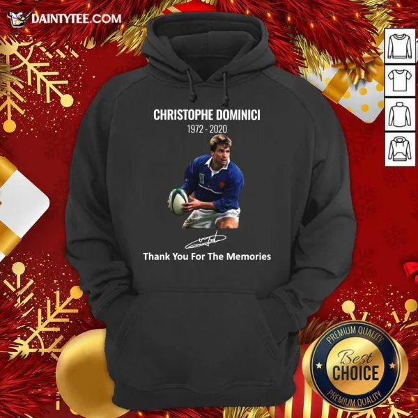 Hot Rip Christophe Dominici 1972 2020 Thank You For The Memories Signature Shirt - Image 3
