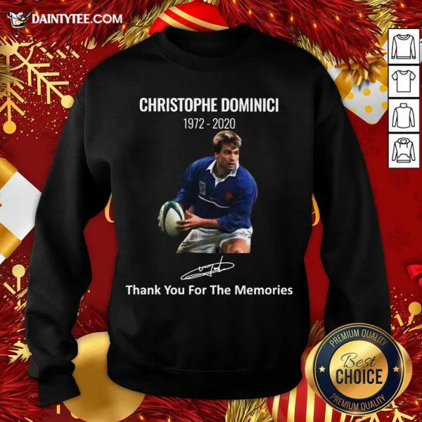 Hot Rip Christophe Dominici 1972 2020 Thank You For The Memories Signature Shirt - Image 2