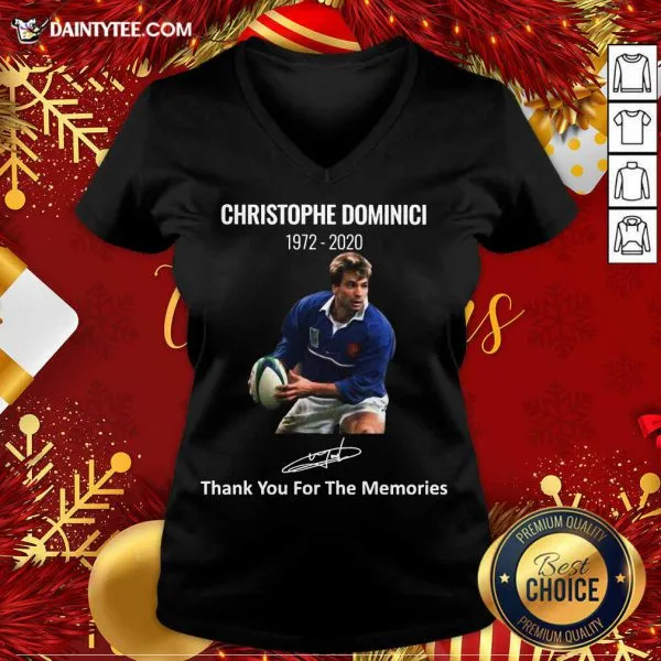 Hot Rip Christophe Dominici 1972 2020 Thank You For The Memories Signature Shirt - Image 4