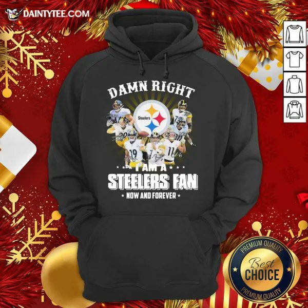 Hot So Damn Right I Am A Pittsburgh Steelers Fan Now And Forever Signature Shirt - Image 3