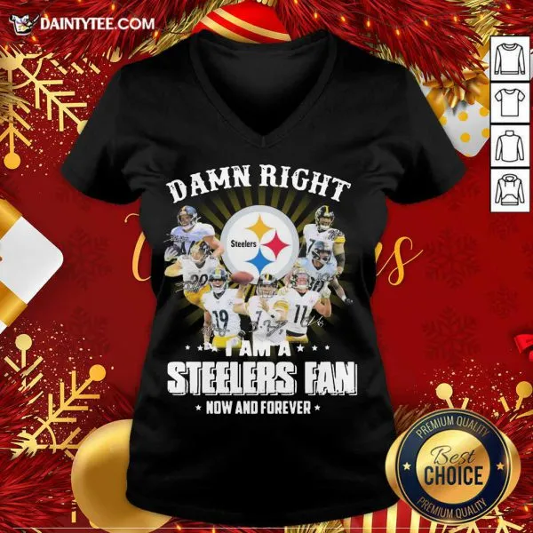Hot So Damn Right I Am A Pittsburgh Steelers Fan Now And Forever Signature Shirt - Image 4