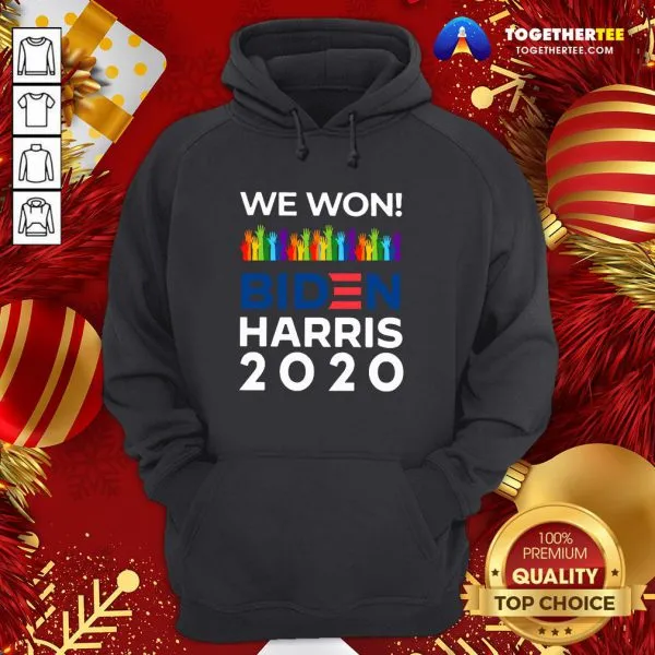 Hot We Won Biden Harris 2020 For President Lgbt Election Celebrate T-shirt - Image 5