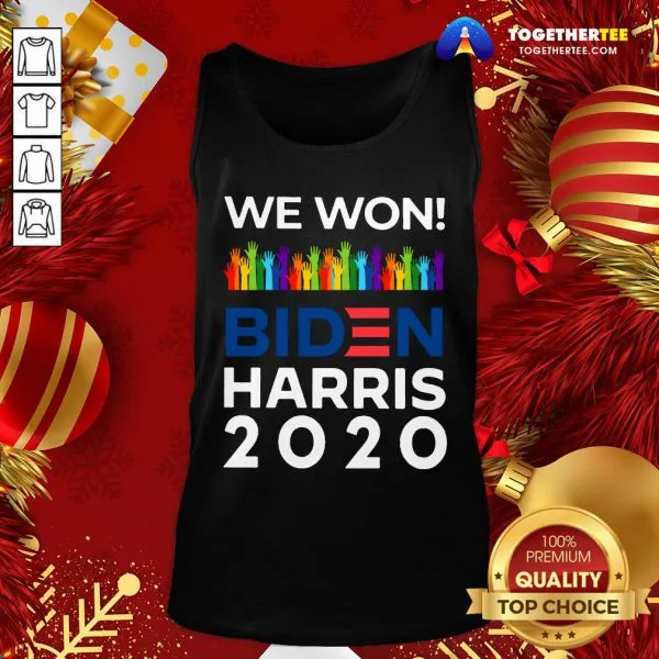 Hot We Won Biden Harris 2020 For President Lgbt Election Celebrate T-shirt - Image 3