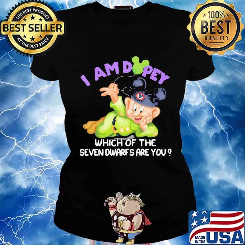 I am disney which of the seven dwarfs are you s Ladies tee