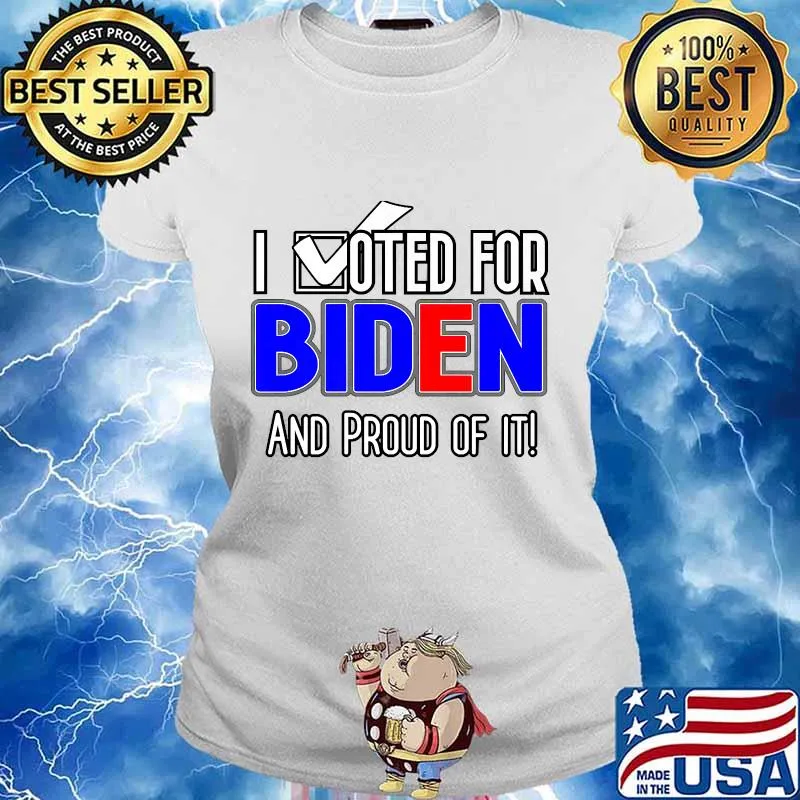 I voted for biden 2020 patriotic trump patriot democrat s Ladies tee