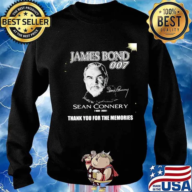 James bond 007 sean connery 1930 2020 thank you for the memories signature s Sweater