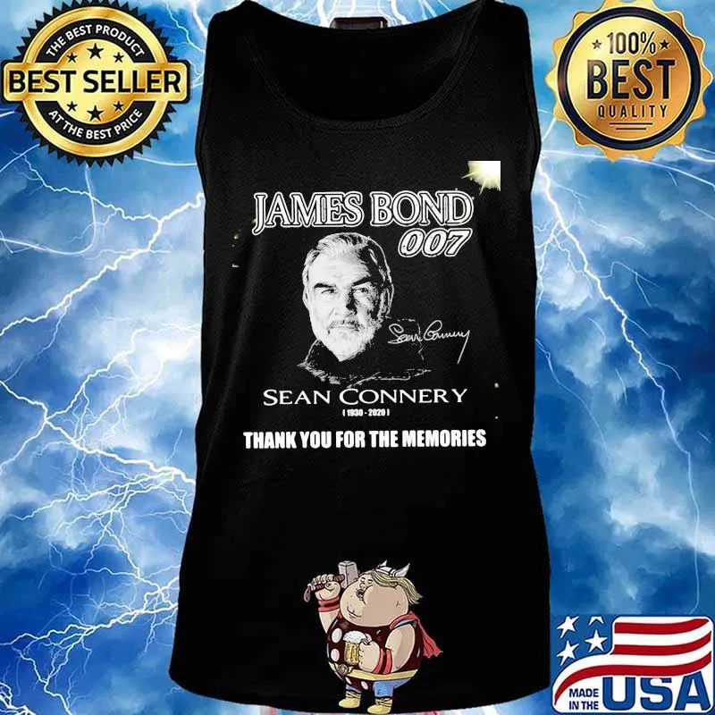 James bond 007 sean connery 1930 2020 thank you for the memories signature s Tank top