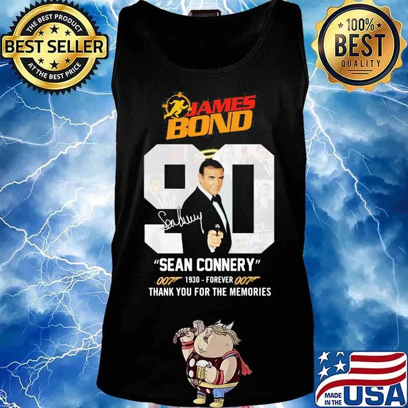James bond 90 sean connery 1930 forever thank you for the memories signature s Tank top