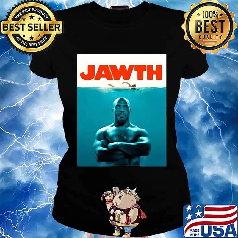 Jawth mike tyson jaws parody s Ladies tee