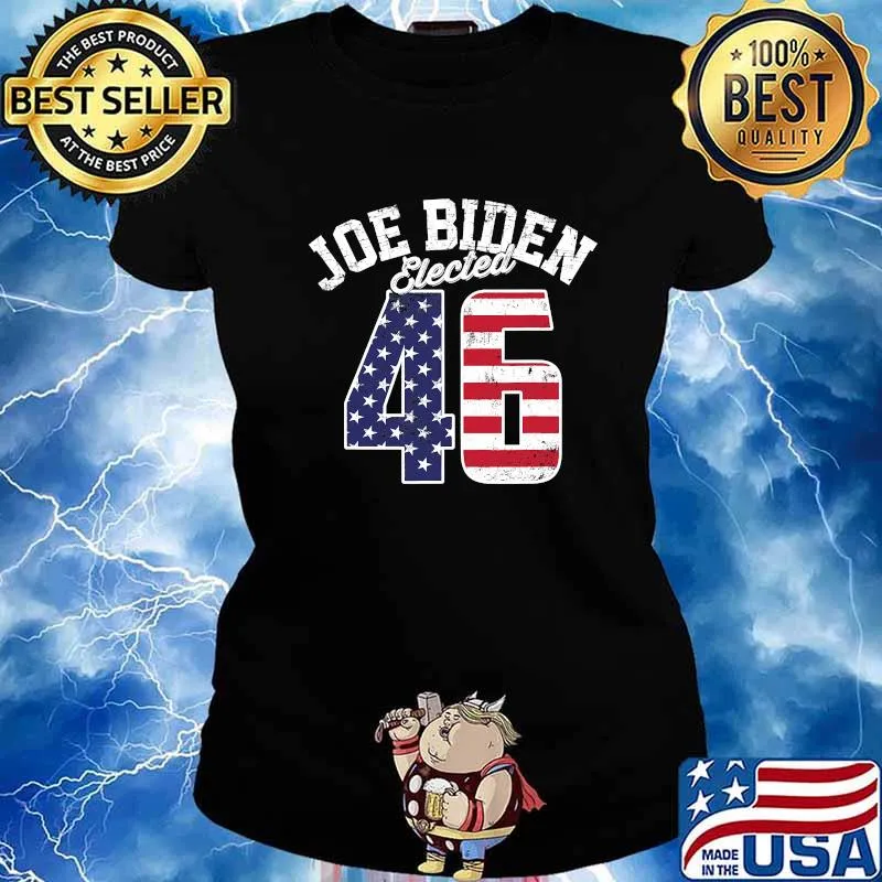Joe Biden 46 President 2020 Election American Flag Shirt Ladies tee