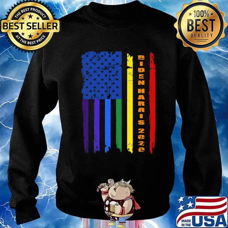 Joe Biden Kamala Harris 2020 LGBTQ American Flag Shirt Sweater