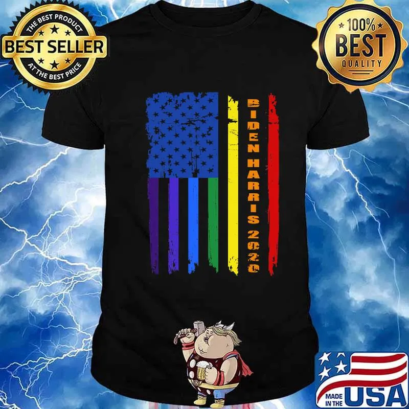 Joe Biden Kamala Harris 2020 LGBTQ American Flag Shirt