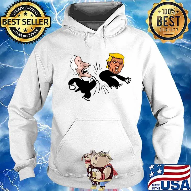 Joe Biden Kick Donald Trump Election Campaign Vote For President Shirt Hoodie