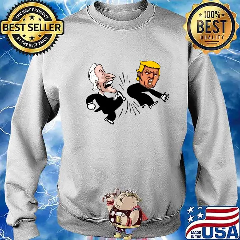 Joe Biden Kick Donald Trump Election Campaign Vote For President Shirt Sweater
