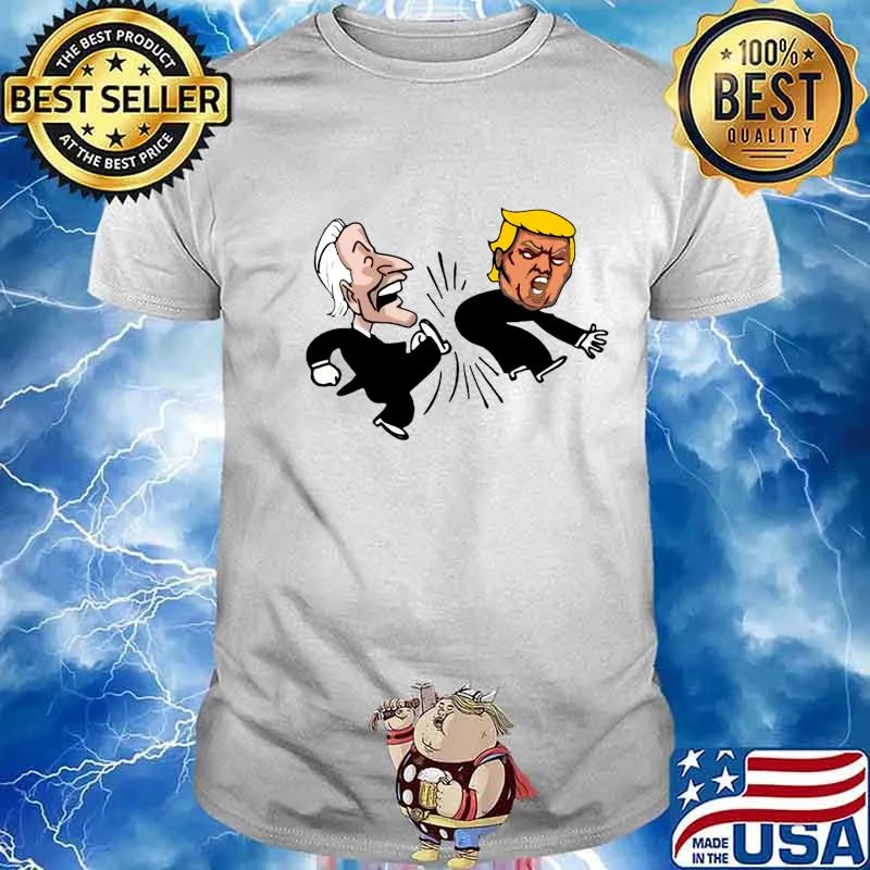 Joe Biden Kick Donald Trump Election Campaign Vote For President Shirt