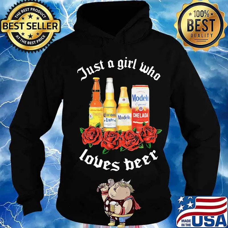 Just a girl who loves beer rose s Hoodie