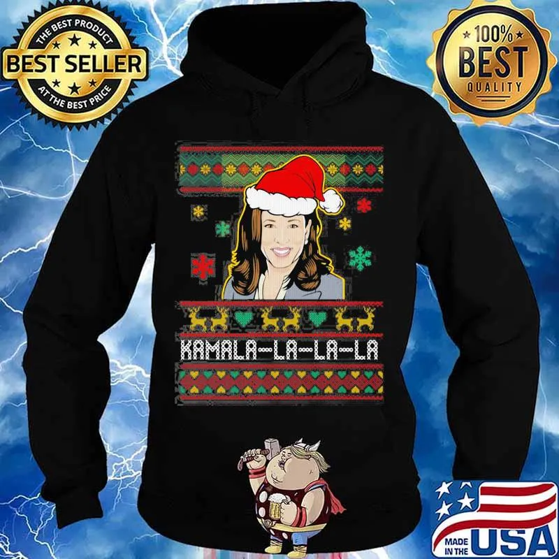 Kamala Harris Wear Hat Santa Merry Xmas Shirt Hoodie