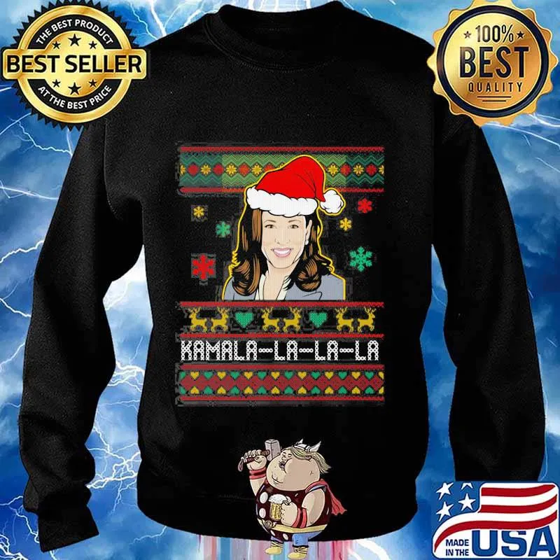Kamala Harris Wear Hat Santa Merry Xmas Shirt Sweater